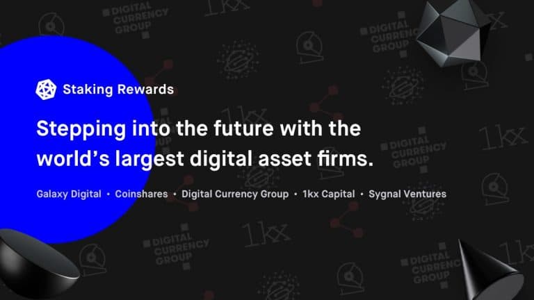 Staking Rewards raises 3M CHF from the world’s 3 largest digital asset firms.