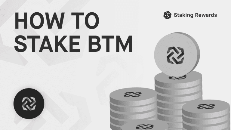 How to Stake Bytom (BTM)