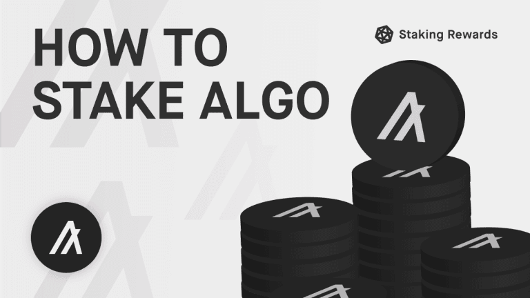 How to Stake Algorand (ALGO)