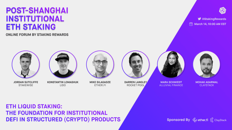 ETH Liquid Staking: The Foundation for Institutional DeFi in Structured (Crypto) Products
