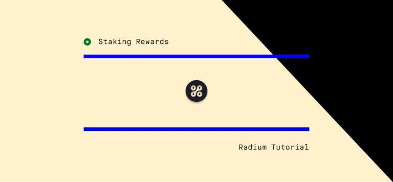 How to stake Radium (RADS)