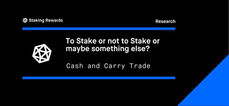 To Stake or not to Stake or maybe something else? – Cash and Carry!