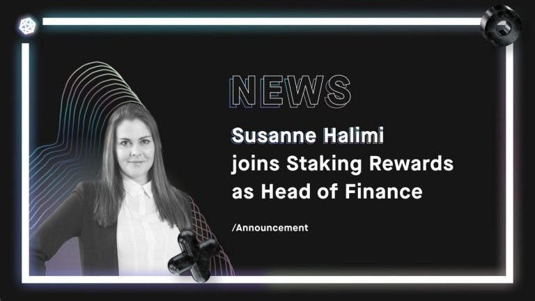 Susanne Halimi joins Staking Rewards as Head of Finance
