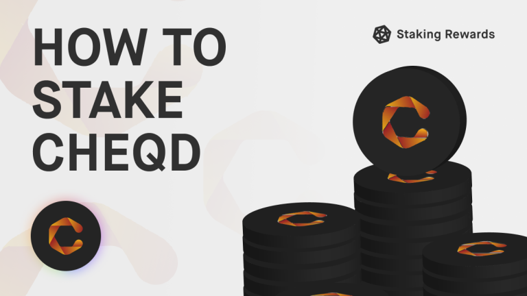 How to Stake Cheqd (CHEQ)