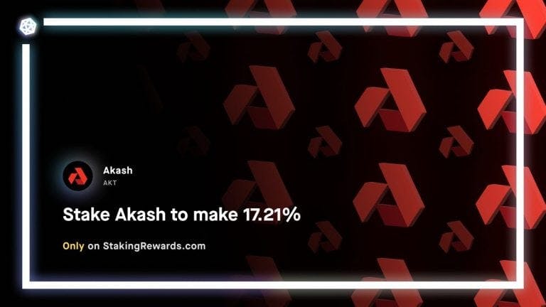 Powering Web3 &#8211; Stake Akash for 17.21%