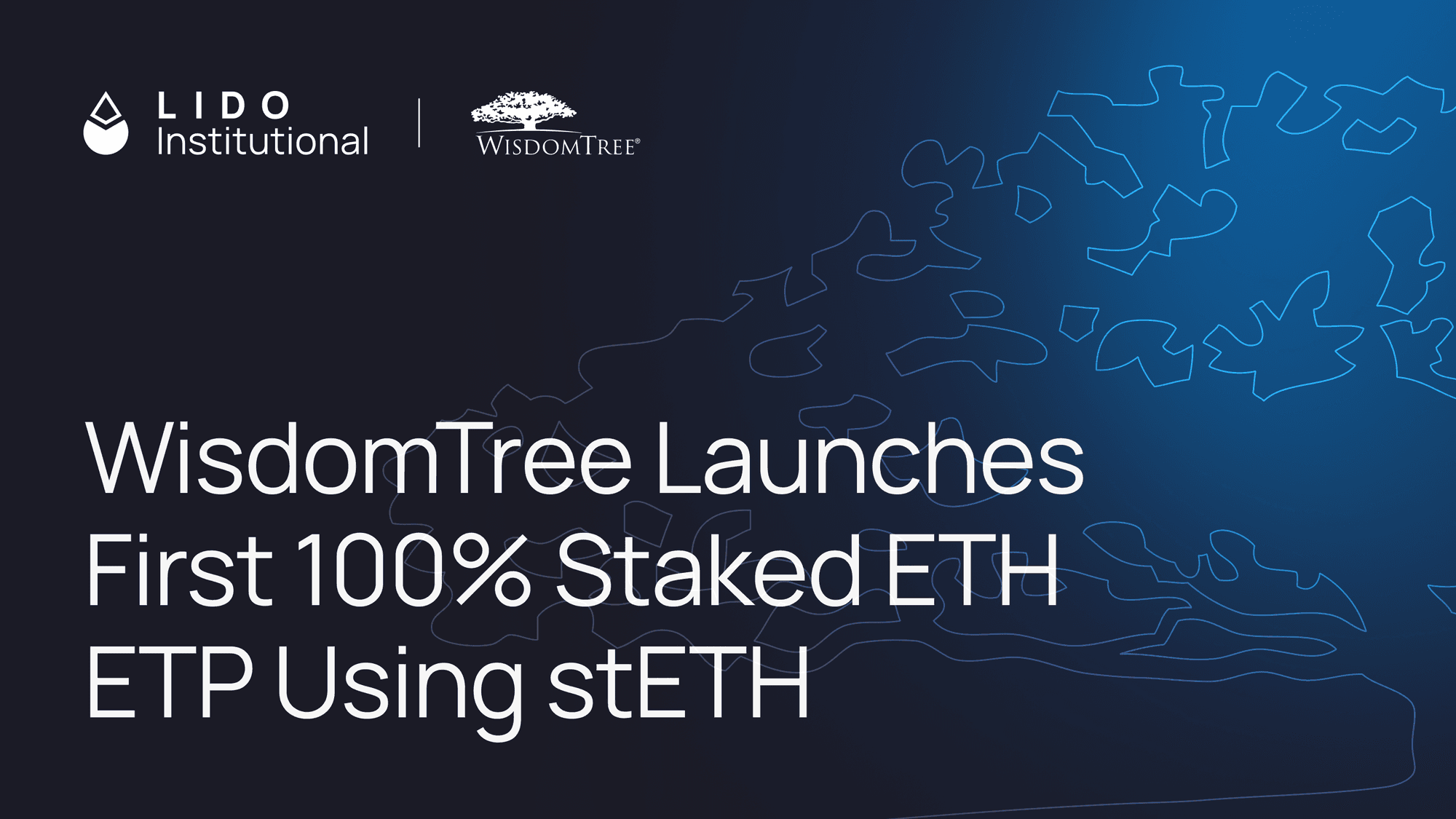 WisdomTree Launches First Fully Staked ETH ETP Backed by stETH
