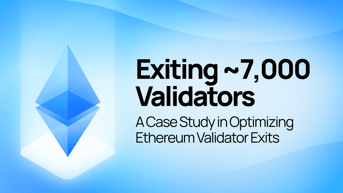 Exiting ~7,000 Validators: A Case Study in Optimizing Ethereum Validator Exits