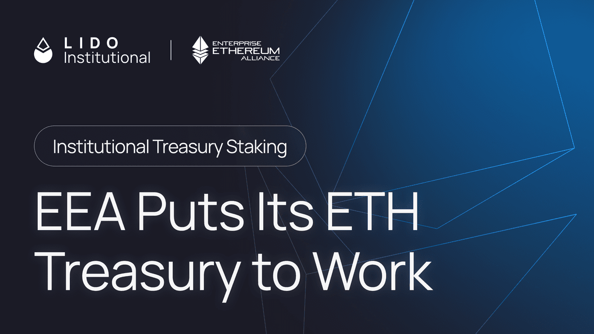 What The Enterprise Ethereum Alliance Treasury Deployment Signals for Institutional Staking
