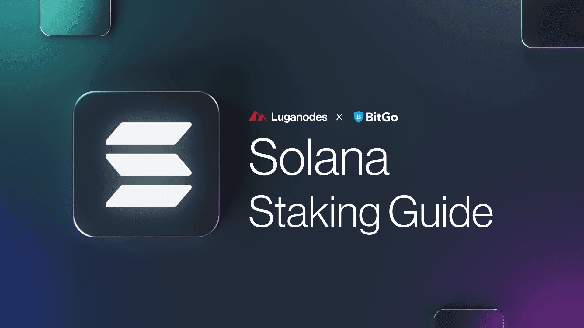 Luganodes | How to stake SOL using BitGo