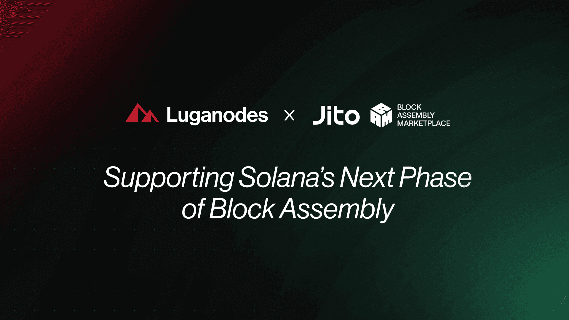 Luganodes | Luganodes x Jito BAM: Supporting Solana’s Next Phase of Block Assembly