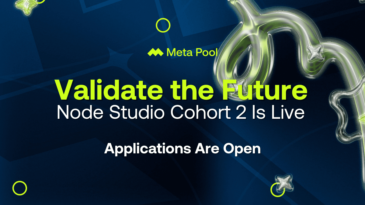 Validate the Future: Node Studio Cohort 2 is Live