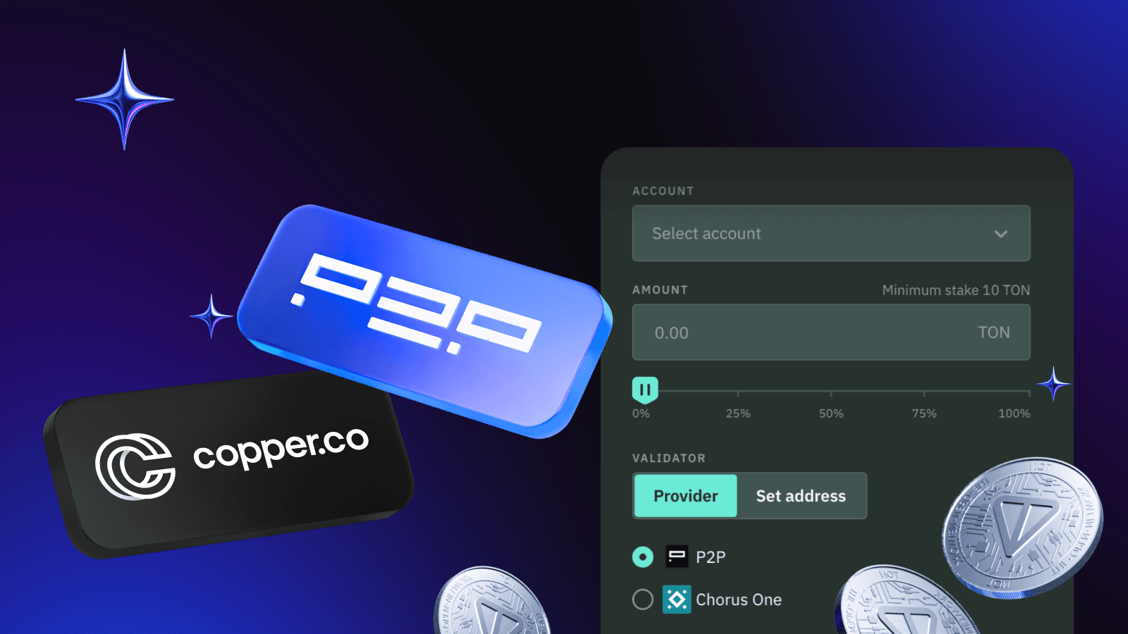 Copper Expands Staking Choice: TON Now Live via P2P.org