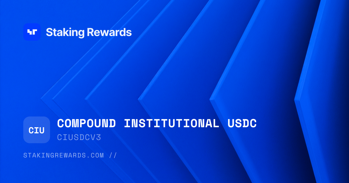 Compound Institutional USDC (ciUSDCv3) Staking — Live Rates & Providers