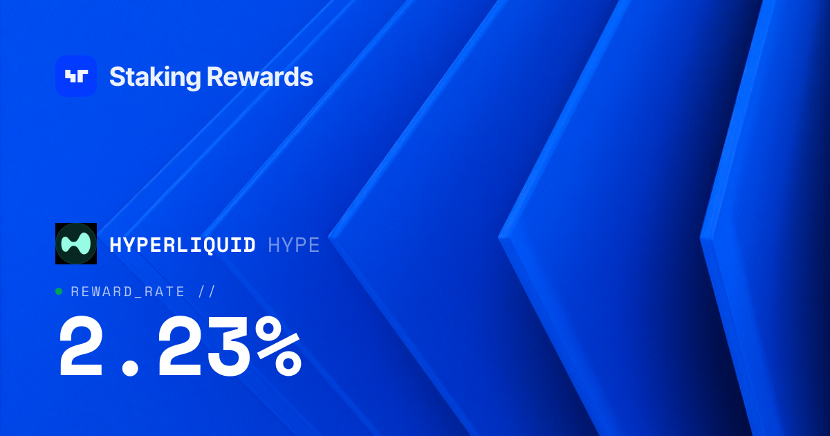 Hyperliquid (HYPE) Staking: Earn 2.24% APY | Staking Rewards